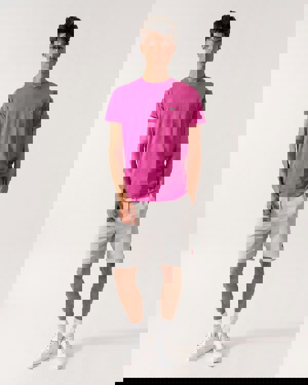 Lacoste Mens Crew Neck Pima Cotton Jersey T-Shirt - Malva I1L