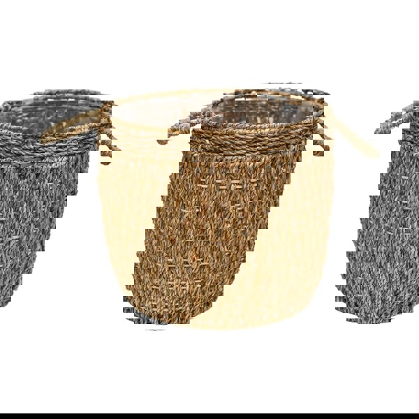 Ivyline Seagrass Lined Basket Natural Set of 2