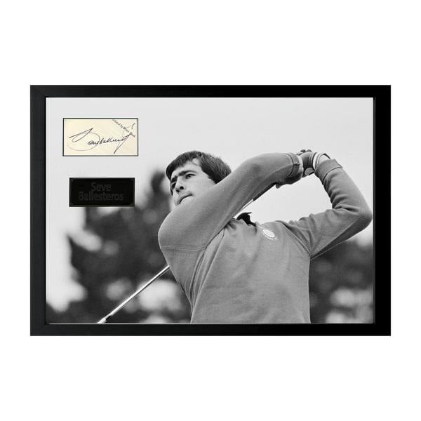 Seve Ballesteros Signed Cut Iconic Frame (ACG Cert)