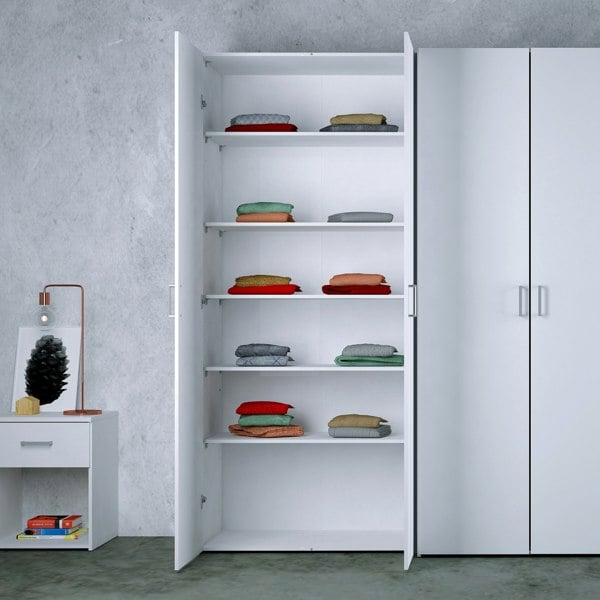 Furniture To Go Space Bedside 1 Drawer in White