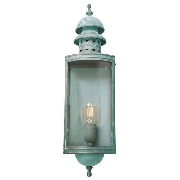 Outdoor IP44 Wall Light Sconce Verdigris LED E27 100W Bulb External d00475 Loops