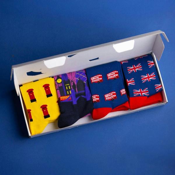 Swole PandaSocks 4 - pack4 - Pack Iconic London Bamboo Socks Gift Box BoxBoxers & Briefs