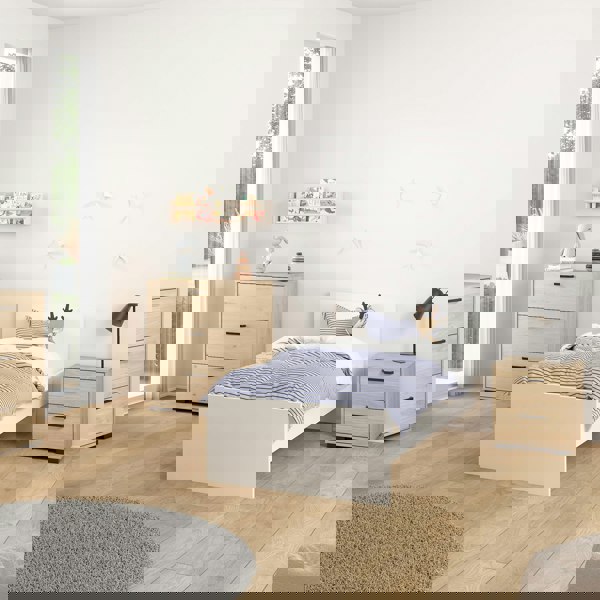 Furniture To Go Sofia Nightstand 2 Drawers Jackson Hickory