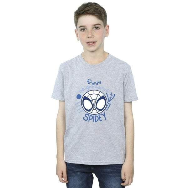 Marvel Boys Spidey And His Amazing Friends Neighbourhood T-Shirt - Sports Grey