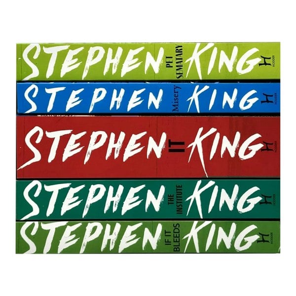 Stephen King Classic Collection 5-Book Box Set – If It Bleeds, The Institute, IT, Misery, Pet Sematary