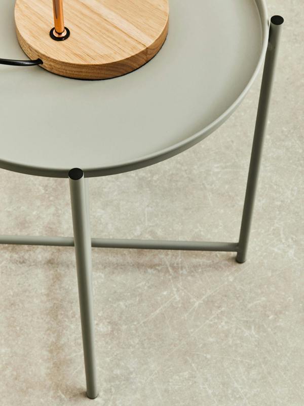 Interiors by Premier Trosa Grey Iron Side Table
