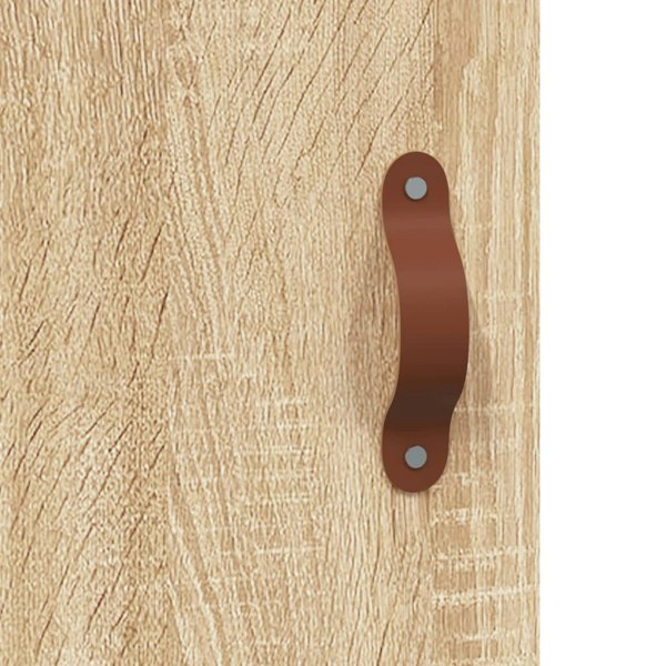 Berkfield Wall Mounted Cabinet Sonoma Oak 34.5x34x90 cm Engineered Wood