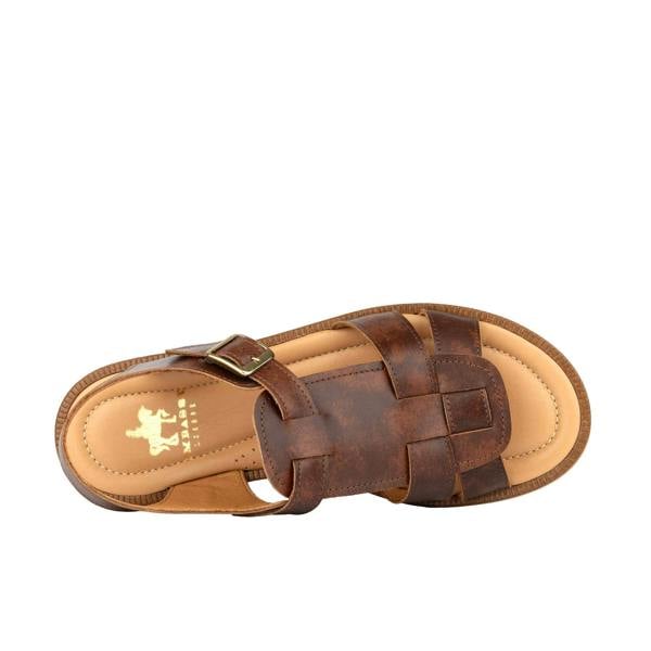 Embassy London Fiona - Brown - Women's Leather Gladiator Strap Sandals