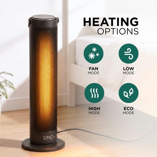 DMD Collective 20" Ceramic Tower Heater with Remote & Timer 2000W