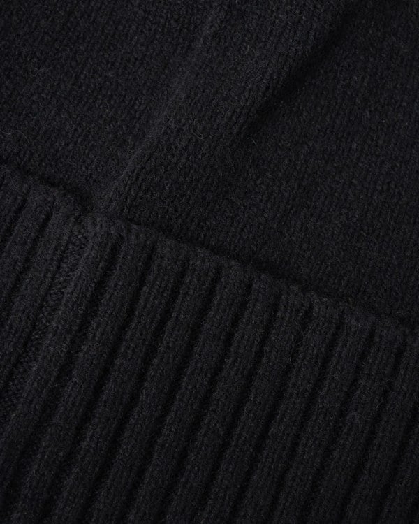 BOSS Orange Akaio R Mens Beanie with Logo Label - Black 001