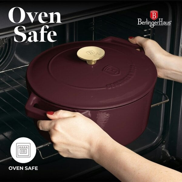 Berlinger Haus Casserole, 24 cm, cast iron Berlinger Haus BH6542 Leonardo