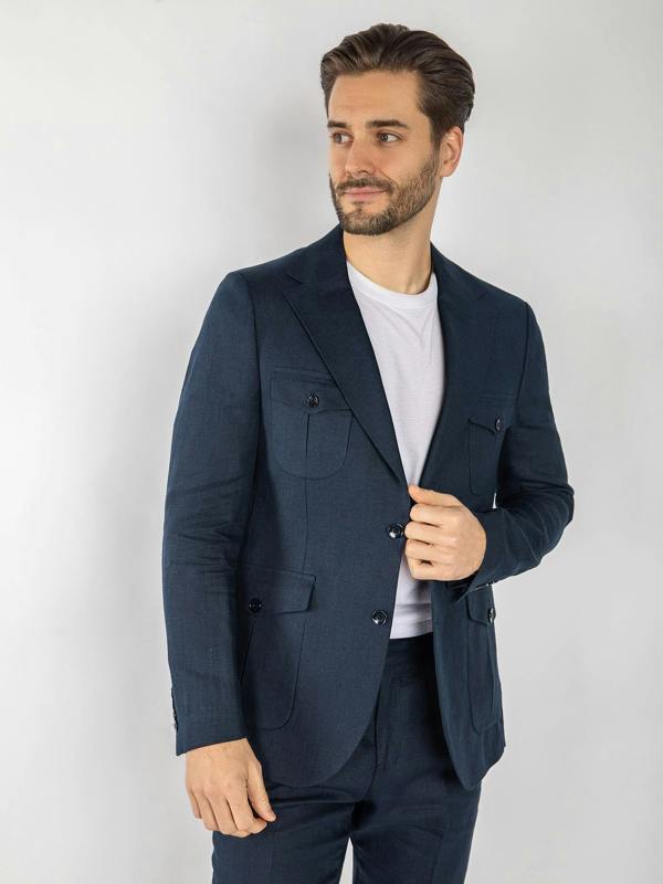 CLAUDIO LUGLI CASUAL LINEN SUIT - Claudio Lugli Shirts
