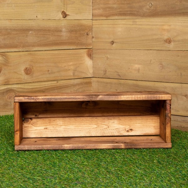 Samuel Alexander Hand Made 51cm x 18cm x 14cm Rustic Wooden Garden Flower Planter