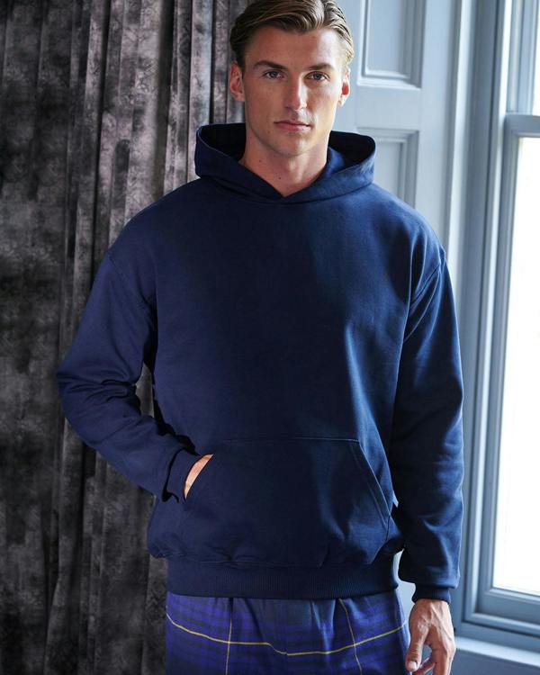 British Boxers Men's Organic Cotton Oversized Hoodie - French Navy