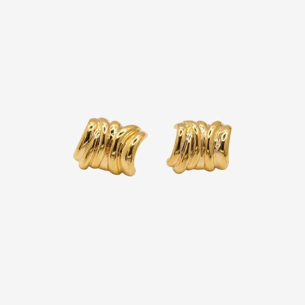 Uchi & Soto Kin Molten Structured Stud Earrings