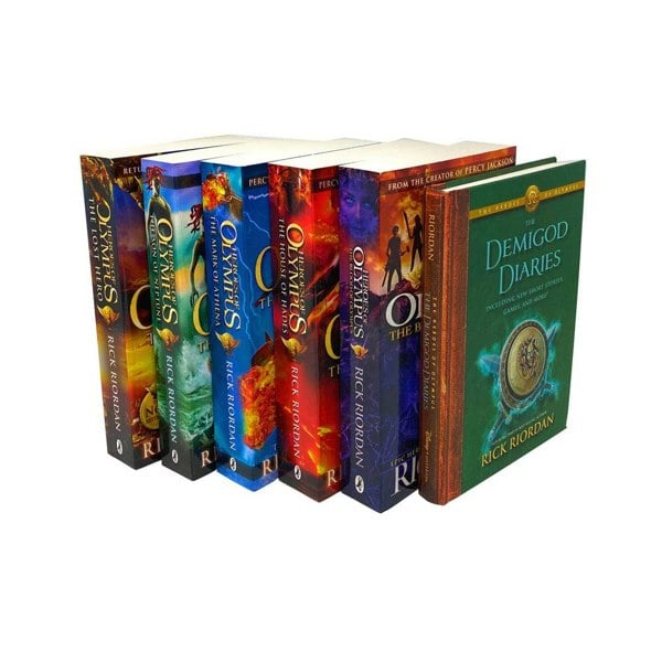 Penguin Heroes of Olympus Collection Rick Riordan 6 Books Set The Blood of Olympus