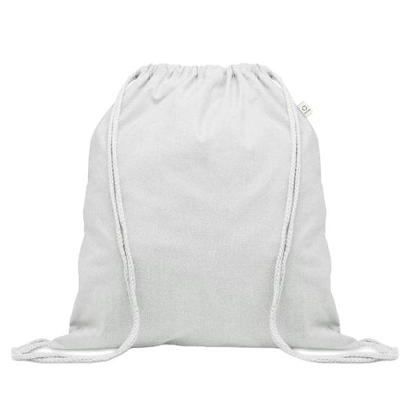 MidOcean Cabetri Colour Recycled Cotton Drawstring Bag - White - 