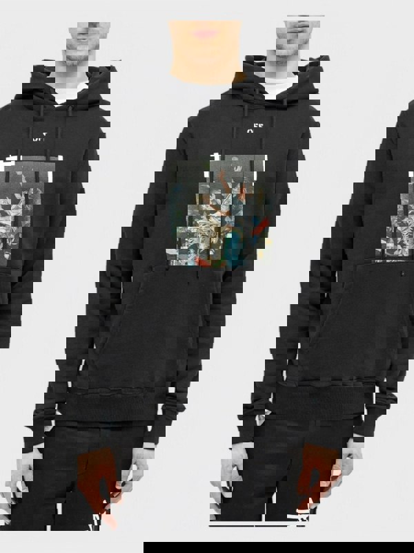 Off - White Pascal Print Slim Hoodie 'Black/White' - Supplied FashionOff White