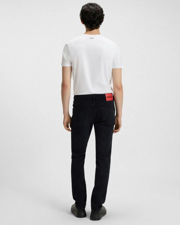 HUGO 734 Mens Extra-Slim-Fit Jeans in Stretch Denim - Dark Blue 403 | CHO | Designer Mens Jeans