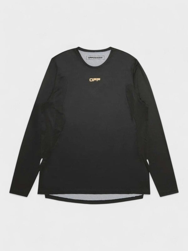 Off - White Active Long - Sleeve Tee Black - Supplied FashionOff - White