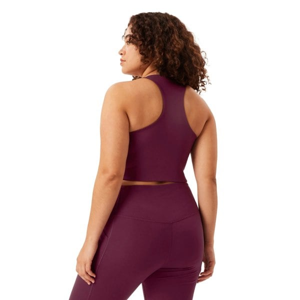 Girlfriend Collective Womens/Ladies Paloma Racerback Bra - Plum