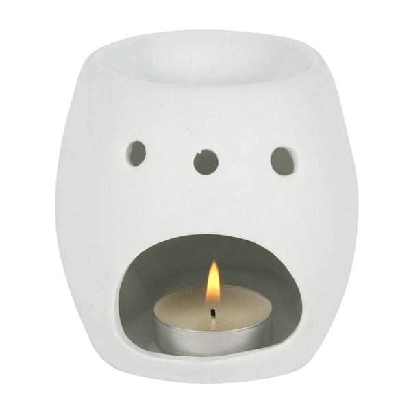 Serano White Skull Oil Burner