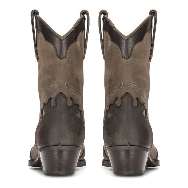 Infinity Leather Men's Leather Western Boots Black Cuban Cowboy Winklepickers Classic Pointed