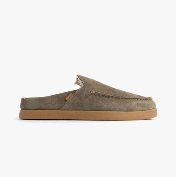 TOMS ALONSO MULE Mens Slippers Faux Shearling Lined Mule Olive