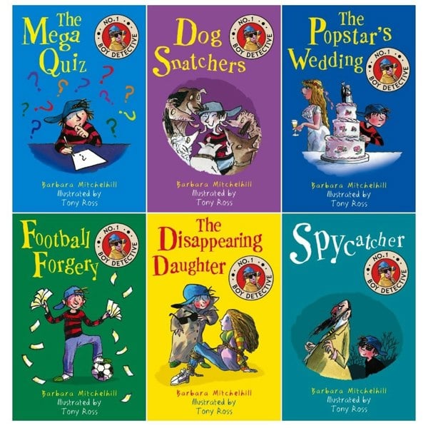 Boy Detective Series 6 Books Collection Set by Barbara Mitchelhill