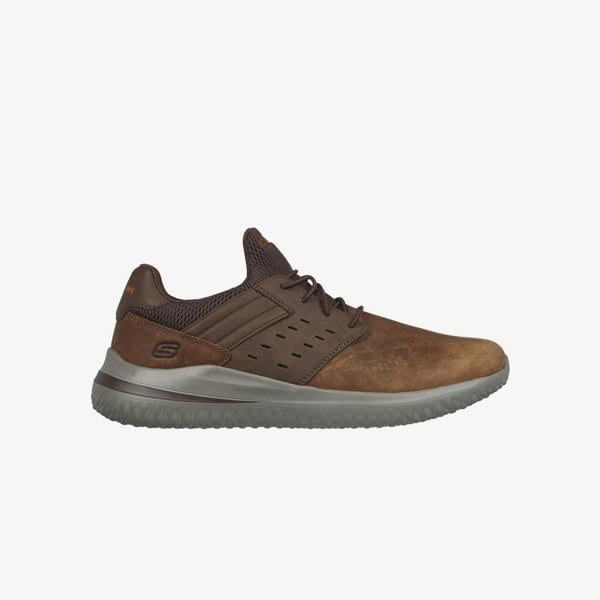 Skechers 210308/CDB DELSON Mens Trainers Dark Brown