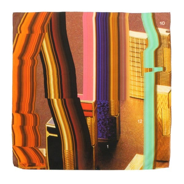 Dunhill square scarf in an abstract rollagas lighters pattern