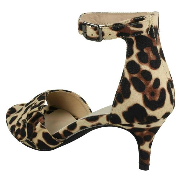 Spot On Ladies Spot On Casual Mid Heel Sandal