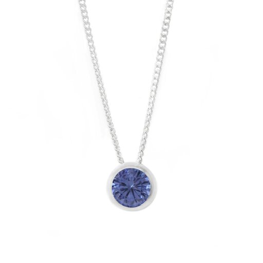 Say It With January Children's Birthstone Necklace - Sterling Silver - December