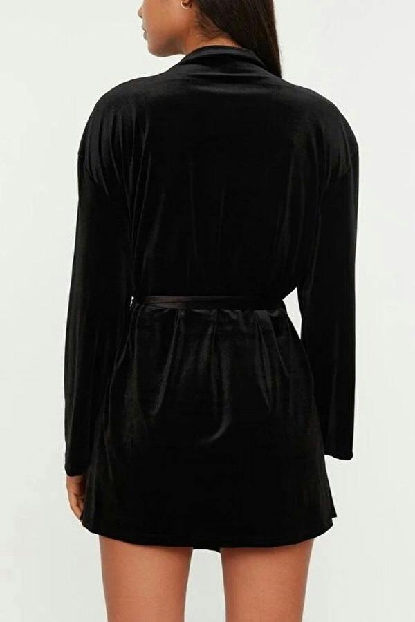 WOVCOR Soft Feeling Velvet Knit Dressing Gown