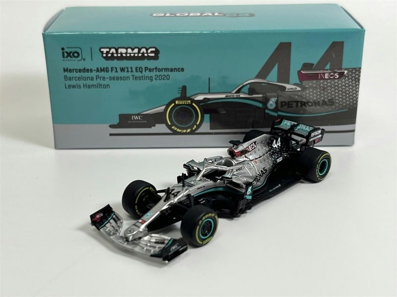 Tarmac Lewis Hamilton #44 Barcelona Pre-season Testing 2020 1:64 Tarmac Works IXO T64GF036LH2