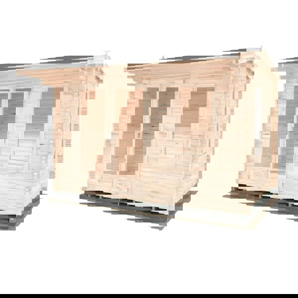 Shire Marlborough  8Gx12 Log Cabin 28mm interlock cladding