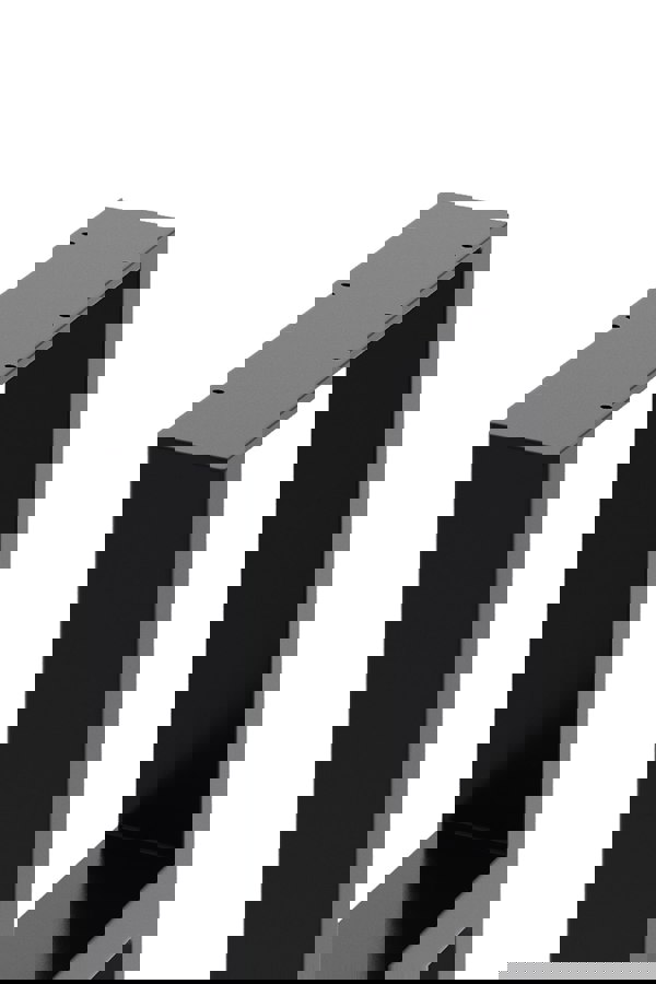 Living and Home 40cm/15.75 inch 2Pcs Black H-shaped Metal Table Legs Furniture Replacement Legs for Coffee Table