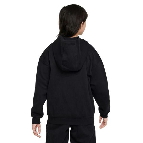 Nike Girls Sportswear Full Zip Hoodie - Black/White - 