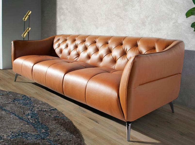 Angel Cerdá Chester sofa in brown leather 6168/6169