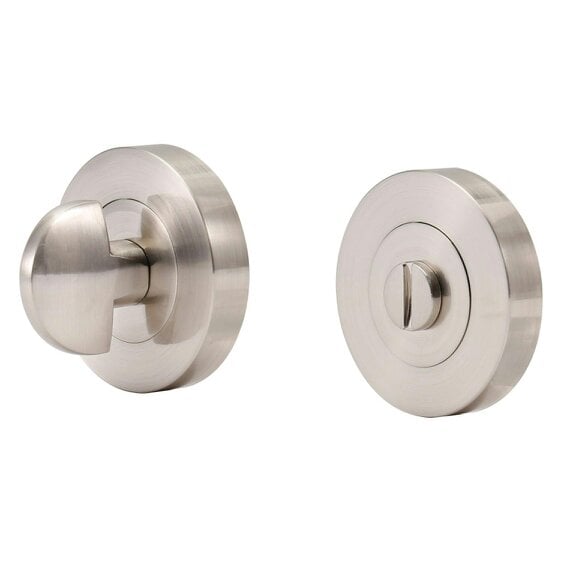 EDH Door Hardware Bathroom Privacy Thumb Turn & Release – Satin Stainless Steel