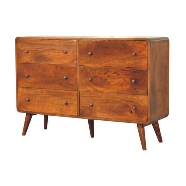 Artisan Furniture Large Curved Chestnut Chest