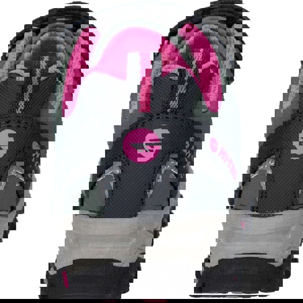 Hi-Tec Blackout Low Polyester Soft Shell Girls's Dark Forest/India Ink/Pink Hiking Boots