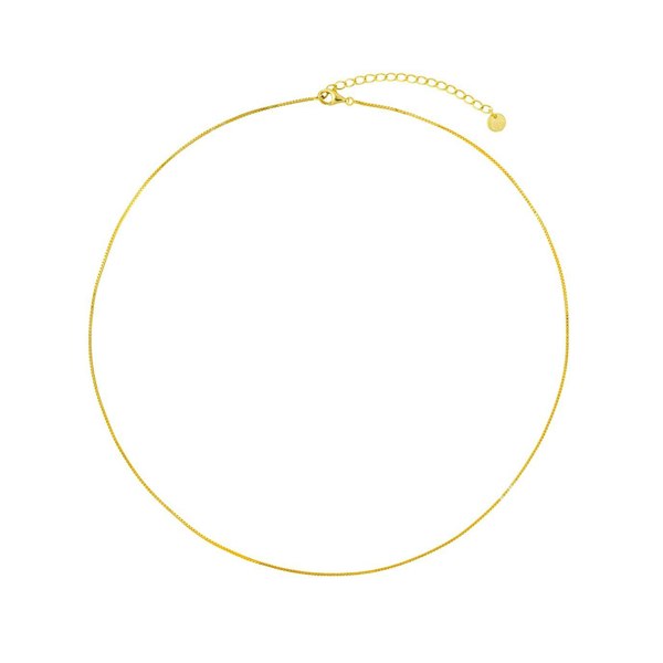 Gold Trip Mini Box Chain Necklace