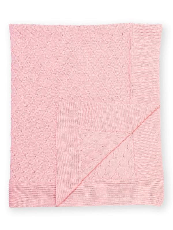 Kite Baby Organic Diamond Blanket Pink