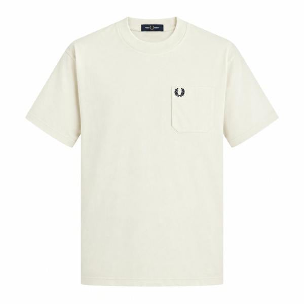 Fred Perry Relaxed Pocket T-Shirt Ecru