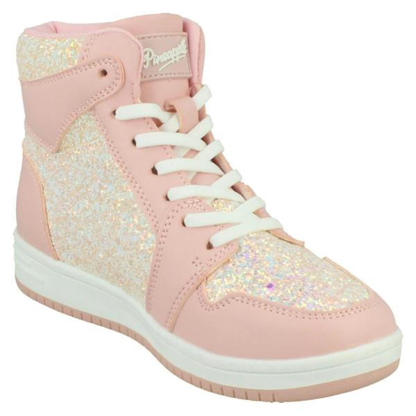Pineapple Girls Pineapple High Top Lace Up Trainers H2717