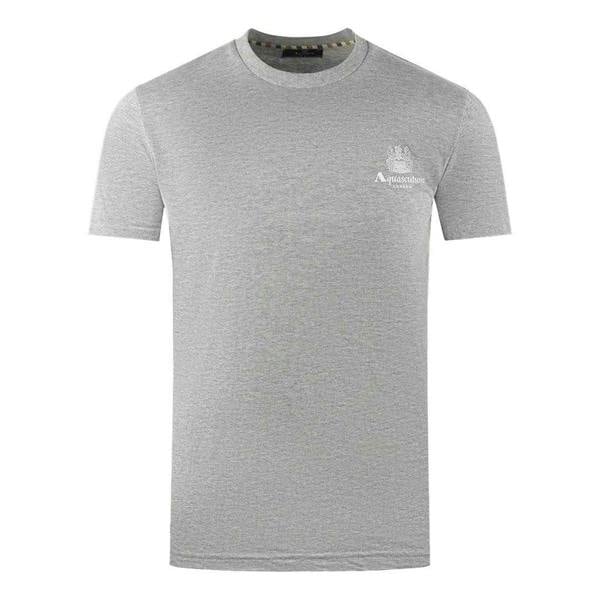 Aquascutum Mens London Aldis Logo T-Shirt - Grey - 