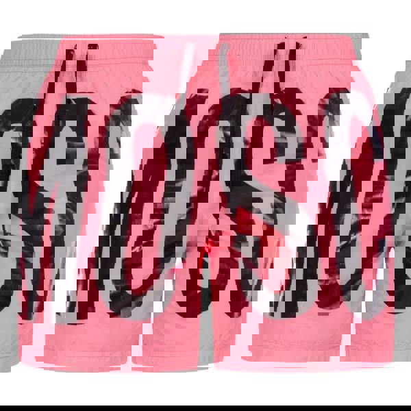 Moschino Mens Logo Swim Shorts - Pink - 