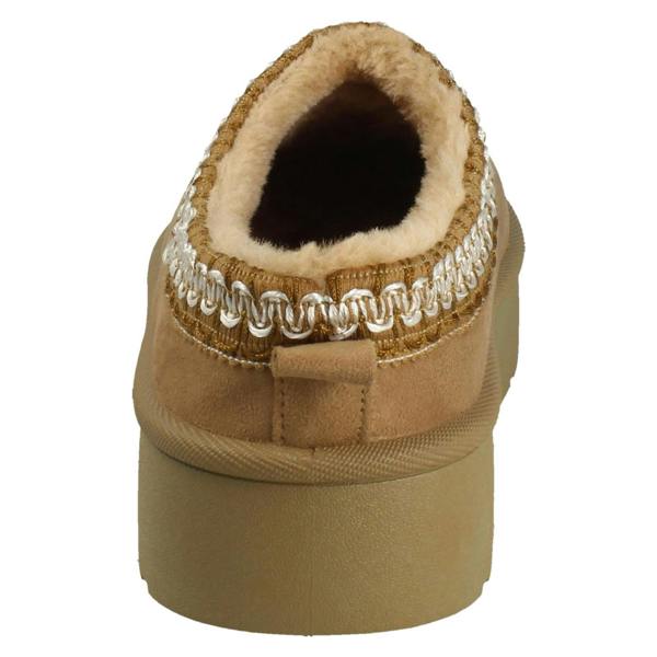 Spot On Ladies Spot On Wide Fit Stitch Pattern Slipper Shoes F4470