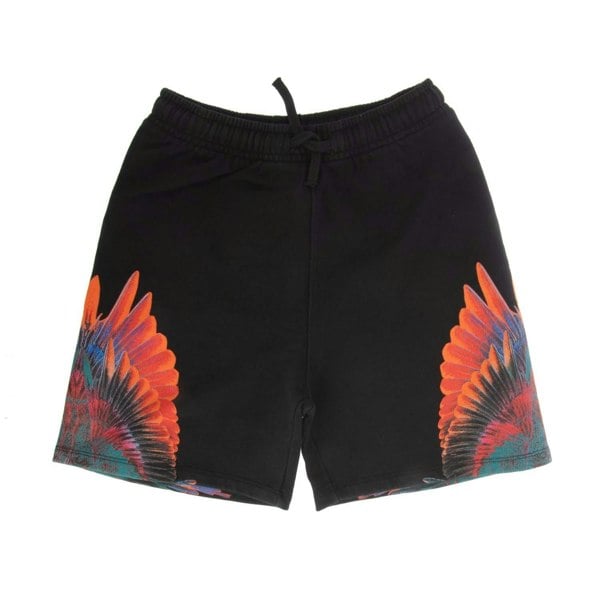 Marcelo Burlon Boys Sunset Swings Sweat Shorts - Black/Red